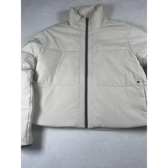 Vuori Jacket Women's Small White Primaloft Insulated Full Zip Puffer Winter Warm - Picture 3 of 16
